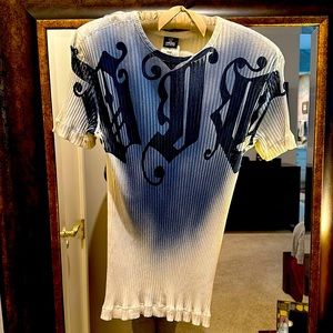 Men’s body-hugging knit T shirt by Versace